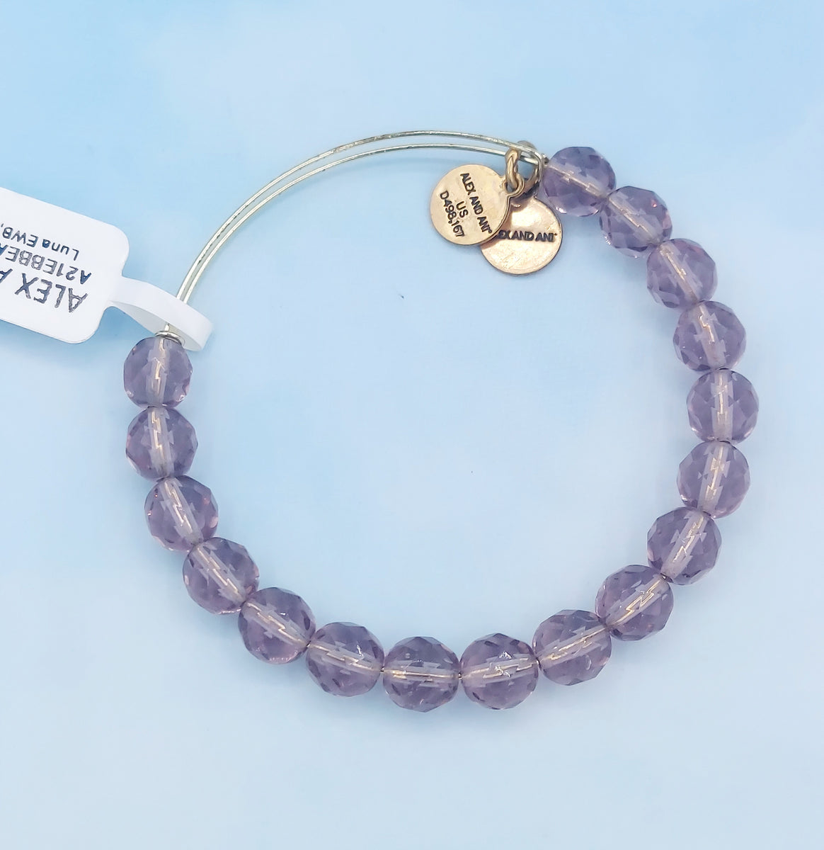 Luna Lavender Beaded Bangle Bracelet - Alex and Ani – Marie's