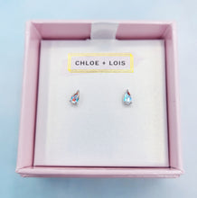 Load image into Gallery viewer, Mini Drop Studs in Angel Aura Quartz - Chloe and Lois
