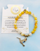 Load image into Gallery viewer, Hummingbird Gold Charm Bracelet - TJazelle