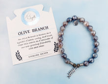 Load image into Gallery viewer, Olive Branch Silver Charm Bracelet - TJazelle