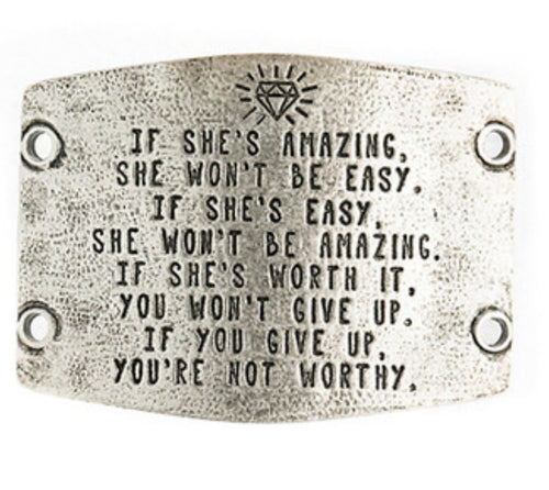 “If She’s Amazing…….”…..Lenny and Eva Sentiment Plate