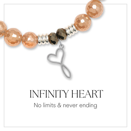 Infinity Heart Charm Bracelet - TJazelle