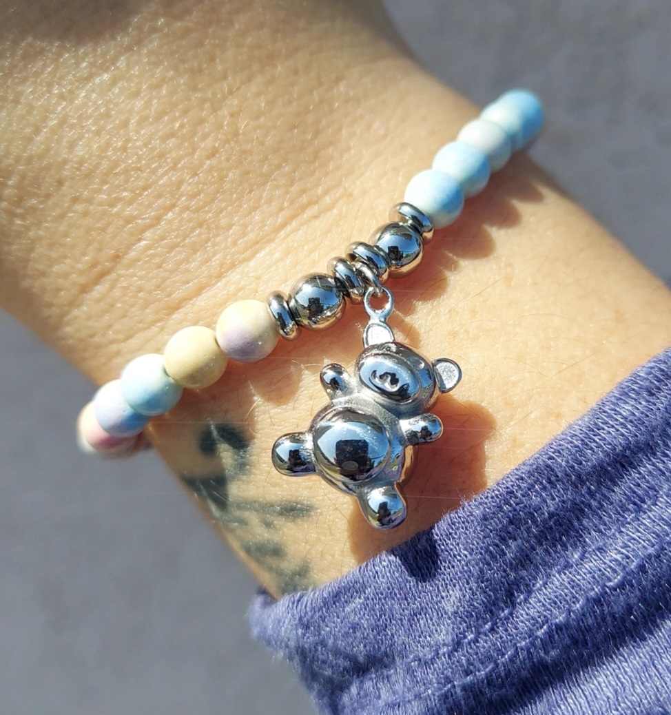 Teddy Bear Charm Bracelet - TJazelle HELP Collection – Marie's