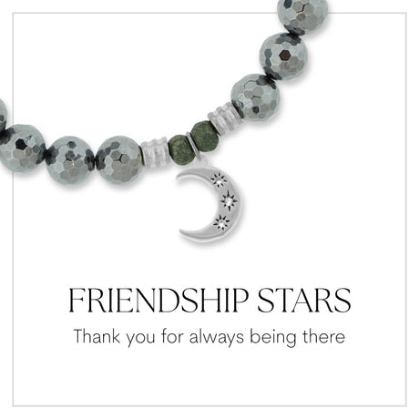 Friendship Stars Silver Charm Bracelet - TJazelle