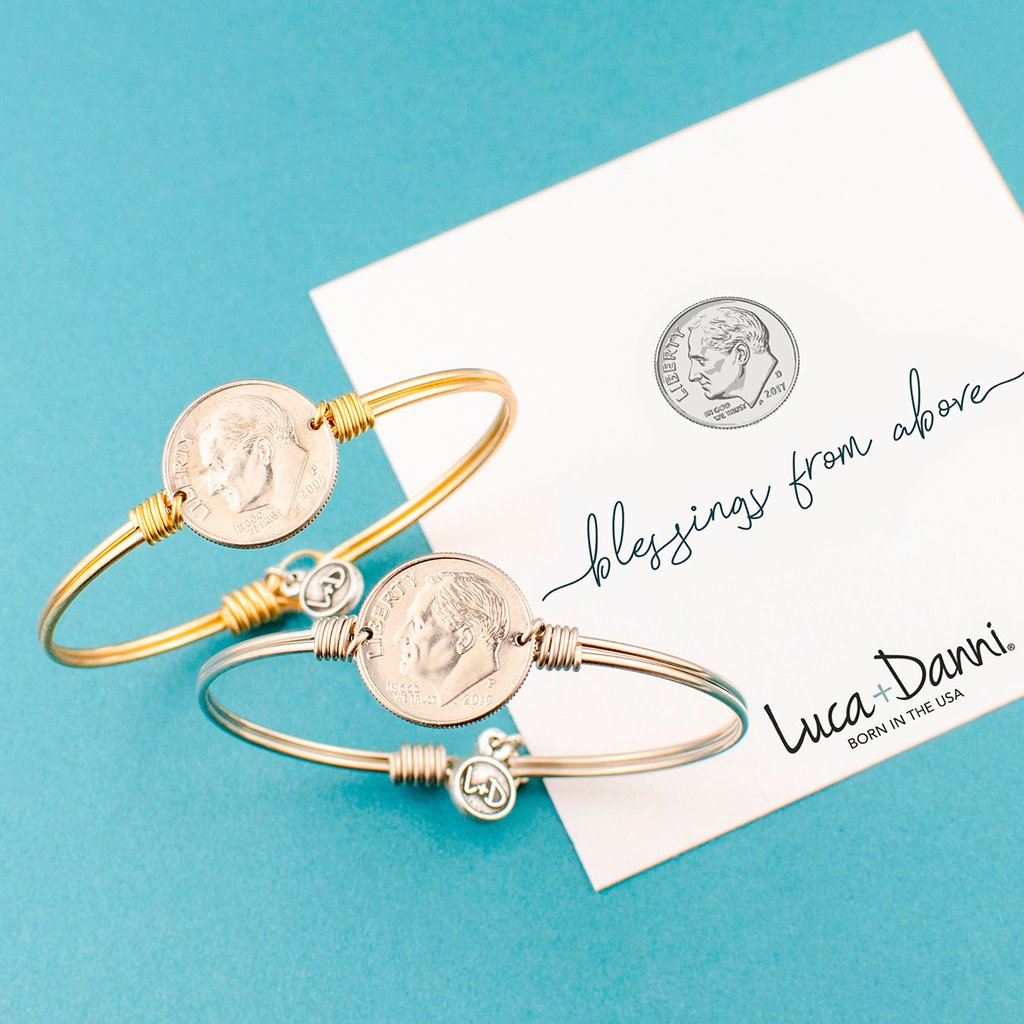 Luca + Danni Grammy Letter Bead Bangle Bracelet, Women's, Size: Petite, Silver