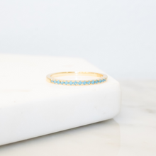 Load image into Gallery viewer, Turquoise Slim Stacking Ring