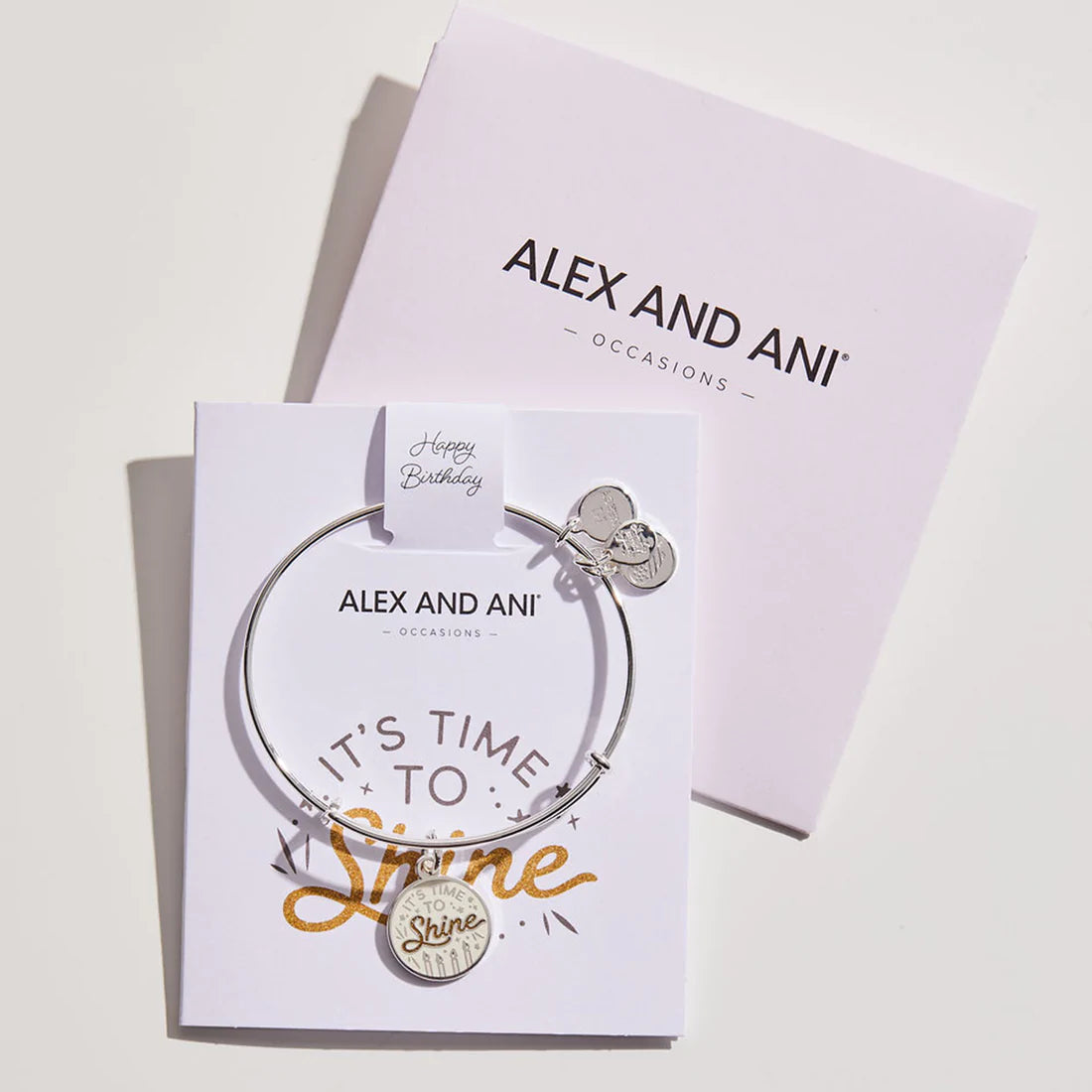 It s Time To Shine Birthday Charm Bangle Bracelet Alex and Ani