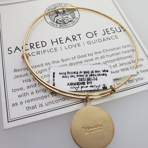 Sacred Heart of Jesus Bangle Bracelet - Alex and Ani Precious Collection