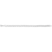 Load image into Gallery viewer, Double Link Charm Bracelet 7” - Sterling Silver