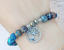 Load image into Gallery viewer, "Family Tree" Silver Charm Bracelet - TJazelle