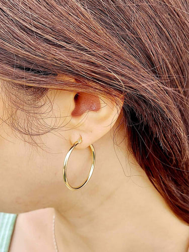 1.5” Classic Hoops - 14K Yellow Gold