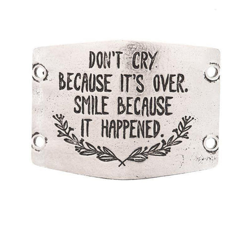 “ Don’t Cry Because......”Lenny and Eva Sentiment Plate
