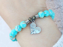 Load image into Gallery viewer, "Angel Love" Heart Silver Charm Bracelet - TJazelle