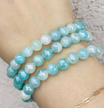Load image into Gallery viewer, Aqua Agate Calming Stacker - TJazelle