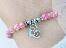 Load image into Gallery viewer, Family Heart Charm Bracelet -  TJazelle HELP Collection
