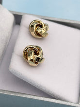 Load image into Gallery viewer, 14K Gold Love Knot Earrings - 14K Gold