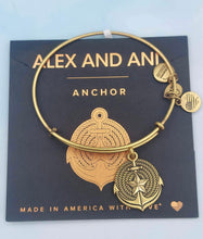 Load image into Gallery viewer, Anchor Bangle Bracelet - Alex and Ani