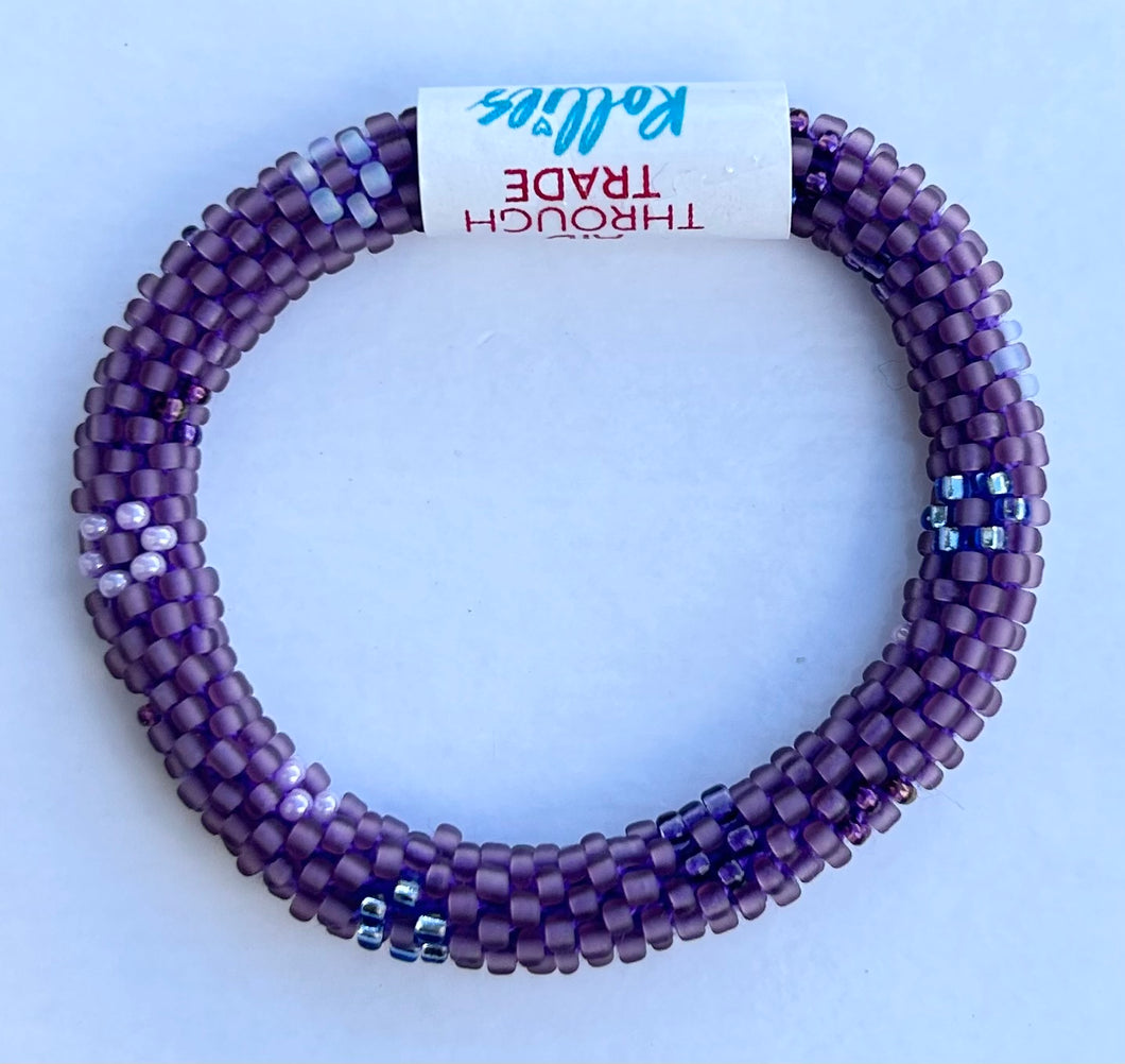 Matte Purple Flowers Rollies® (Kids)