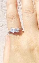Load image into Gallery viewer, Toi et Moi CZ Ring - Sterling Silver