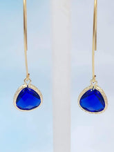 Load image into Gallery viewer, Navy Blue - Gemstone Threader Earring