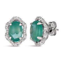 Load image into Gallery viewer, Peacock Aqua Earrings -  Le Vian®