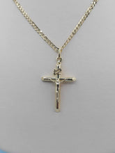 Load image into Gallery viewer, Gold Crucifix on Curb Chain - 14K