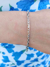 Load image into Gallery viewer, French Cable Chain Bracelet - 14K White Gold