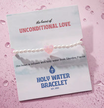 Load image into Gallery viewer, Pearl Unconditional Love Holy Water Stretch Bracelet