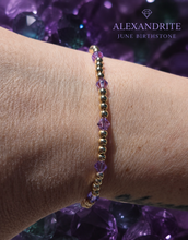 Load image into Gallery viewer, Alexandrite “By the Yard” Swarovski Crystal June Birthstone Bracelet - Our Whole Heart