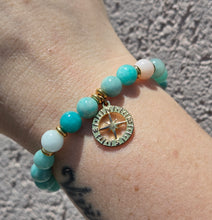 Load image into Gallery viewer, Compass Rose Gold Charm Bracelet - TJazelle