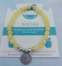 Load image into Gallery viewer, Teacher Charm Bracelet - TJazelle HELP Collection