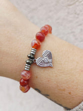 Load image into Gallery viewer, "Angel Love" Heart Silver Charm Bracelet - TJazelle