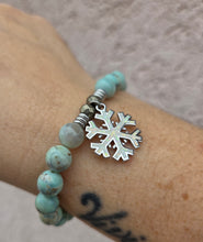 Load image into Gallery viewer, "Snowflake" Opal Charm Bracelet - TJazelle Holiday Collection