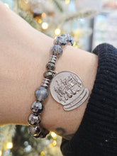 Load image into Gallery viewer, Winter Wonderland Snowglobe Charm Bracelet - TJazelle