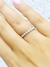 Load image into Gallery viewer, .20 Carat Diamond Circle Milgrain Band - 14K White Gold