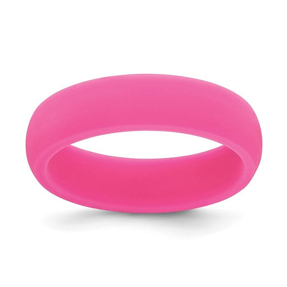 Hot Pink 5.7mm Silicone Band