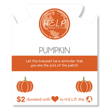 Load image into Gallery viewer, Pumpkin Charm Bracelet - TJazelle HELP Collection
