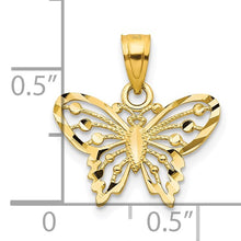 Load image into Gallery viewer, 10K Butterfly Charm Pendant