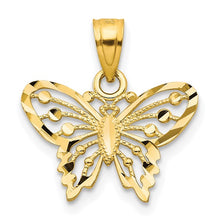Load image into Gallery viewer, 10K Butterfly Charm Pendant
