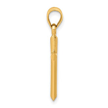 Load image into Gallery viewer, Polished Hollow Cross Pendant - 14K Yellow Gold