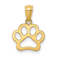 Load image into Gallery viewer, 10K Dog Paw Pendant