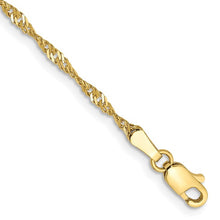 Load image into Gallery viewer, 7" Singapore Bracelet - 10K Yellow Gold