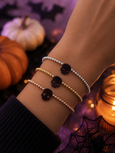 Load image into Gallery viewer, "Skull" Opal in Dark Burgundy Bracelet - Our Whole Heart