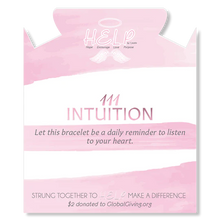 Load image into Gallery viewer, Angel Number 111 Intuition Charm with Pink Cats Eye Charity Bracelet