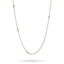 Load image into Gallery viewer, 24” Brass and Gold Beaded Chain-Waxing Poetic