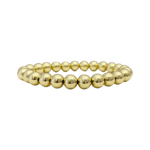 5mm Gold Beaded Bracelet