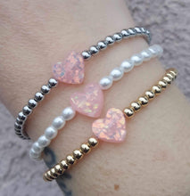Load image into Gallery viewer, Silver Unconditional Love Holy Water Stretch Bracelet