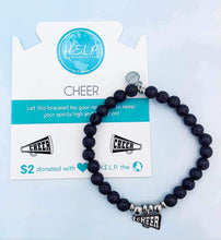 Load image into Gallery viewer, Cheer Charm Bracelet -  TJazelle HELP Collection