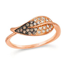 Load image into Gallery viewer, Leaf Le Vian® Ring featuring 1/15 cts. Nude Diamonds™ set in 14K Honey Gold™