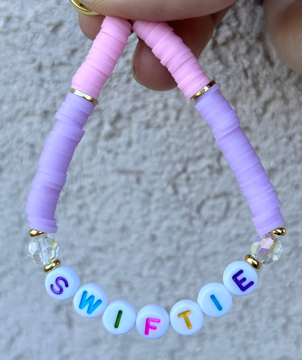 “Swiftie” Heishi Stretch Bracelet -Kids